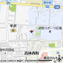 太田市　沢野児童館周辺の地図