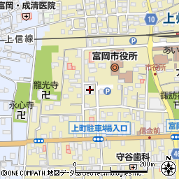 富岡市役所　水道局周辺の地図