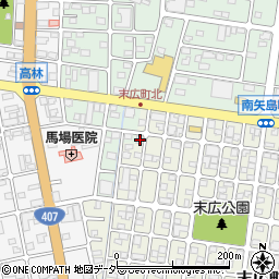 群馬県太田市末広町580周辺の地図