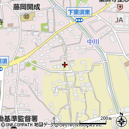 群馬県藤岡市下戸塚104-4周辺の地図