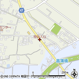 宇田入口周辺の地図