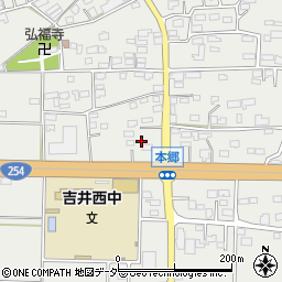 群馬県高崎市吉井町本郷587周辺の地図