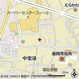 群馬県藤岡市中栗須375-2周辺の地図