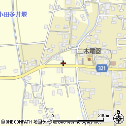 長野県安曇野市三郷温3457周辺の地図