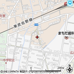 群馬県館林市足次町9周辺の地図