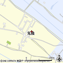 茨城県小美玉市先後413周辺の地図