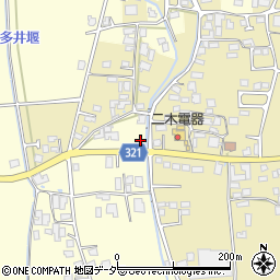 長野県安曇野市三郷温3453周辺の地図