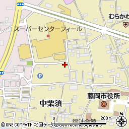 群馬県藤岡市中栗須384周辺の地図