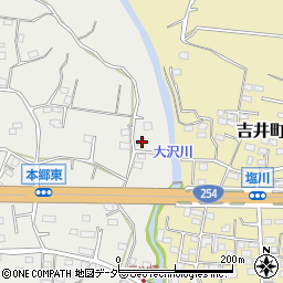 群馬県高崎市吉井町本郷163周辺の地図