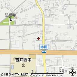群馬県高崎市吉井町本郷581周辺の地図