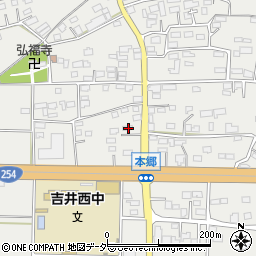 群馬県高崎市吉井町本郷581-1周辺の地図