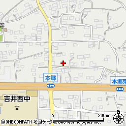 群馬県高崎市吉井町本郷267周辺の地図