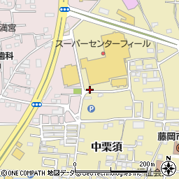 群馬県藤岡市中栗須386-2周辺の地図