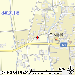長野県安曇野市三郷温3458周辺の地図