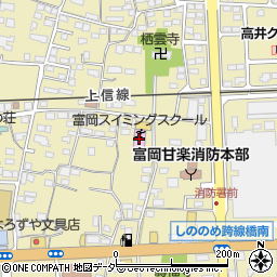 群馬富岡スイミングスクール周辺の地図