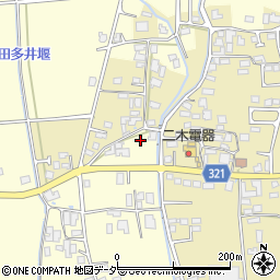 長野県安曇野市三郷温3455周辺の地図