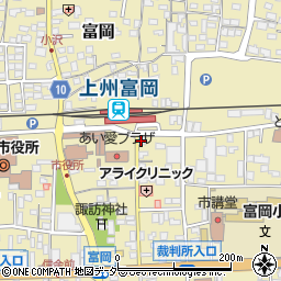 読売センター　富岡周辺の地図