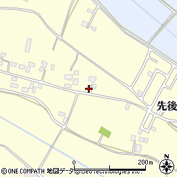 茨城県小美玉市先後388周辺の地図