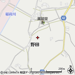 茨城県石岡市野田周辺の地図