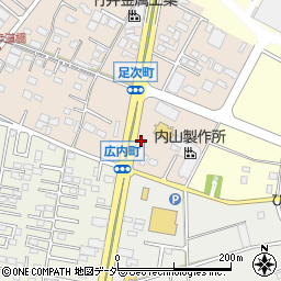 群馬県館林市足次町1202-2周辺の地図