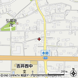 群馬県高崎市吉井町本郷579-3周辺の地図