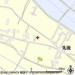 茨城県小美玉市先後389周辺の地図