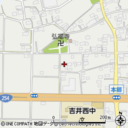 群馬県高崎市吉井町本郷600周辺の地図