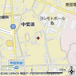 群馬県藤岡市中栗須220-1周辺の地図