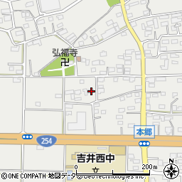 群馬県高崎市吉井町本郷602周辺の地図