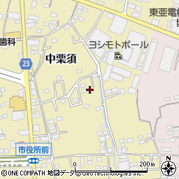 群馬県藤岡市中栗須220-5周辺の地図