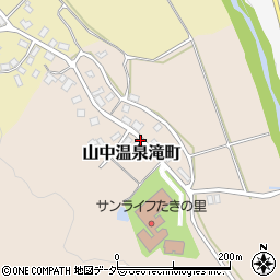 石川県加賀市山中温泉滝町（ホ）周辺の地図