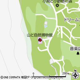 松本市山と自然博物館周辺の地図