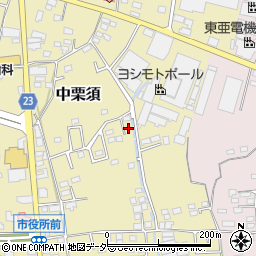 群馬県藤岡市中栗須220-3周辺の地図