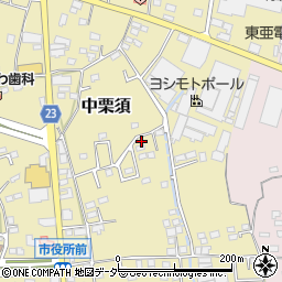 群馬県藤岡市中栗須220-19周辺の地図