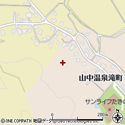 石川県加賀市山中温泉滝町周辺の地図
