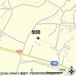 茨城県石岡市柴間周辺の地図