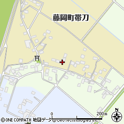 栃木県栃木市藤岡町帯刀31周辺の地図