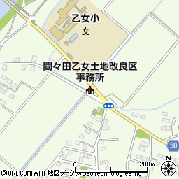 間々田乙女土地改良区事務所周辺の地図