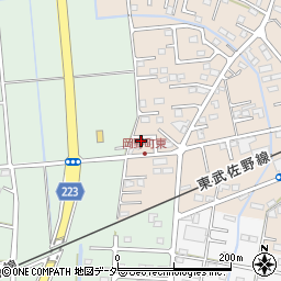 群馬県館林市足次町2836-2周辺の地図