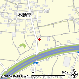 群馬県藤岡市本動堂121-1周辺の地図