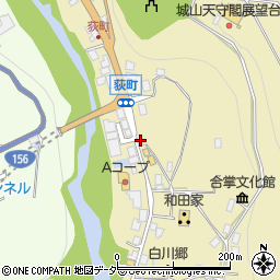 岐阜県大野郡白川村荻町1147-1周辺の地図