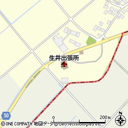 生井公民館周辺の地図