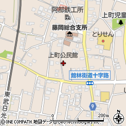 上町公民館周辺の地図