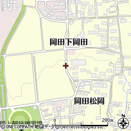 長野県松本市岡田松岡周辺の地図