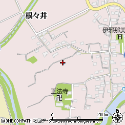 長野県佐久市根々井周辺の地図