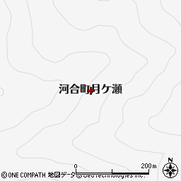 岐阜県飛騨市河合町月ケ瀬周辺の地図