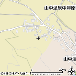 石川県加賀市山中温泉中津原町ハ113周辺の地図