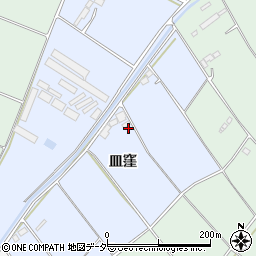 茨城県結城市皿窪周辺の地図