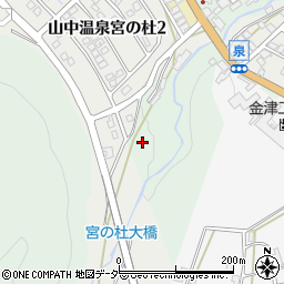 石川県加賀市山中温泉長谷田町ワ周辺の地図