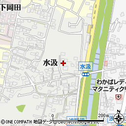 長野県松本市水汲周辺の地図